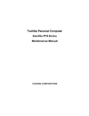 Сервисная инструкция Toshiba Satellite P10 ― Manual-Shop.ru