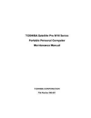 Сервисная инструкция Toshiba Satellite Pro M10 ― Manual-Shop.ru