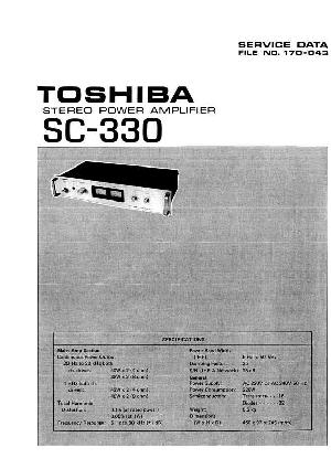 Сервисная инструкция Toshiba SC-330 ― Manual-Shop.ru