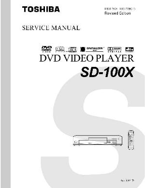 Сервисная инструкция Toshiba SD-100X1 ― Manual-Shop.ru