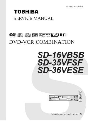 Сервисная инструкция Toshiba SD-16VBSB, SD-35VFSF, SD-36VESE ― Manual-Shop.ru