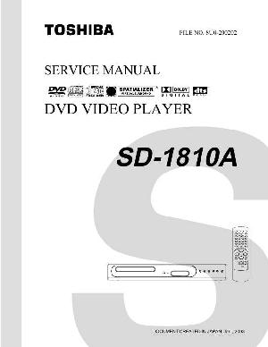 Сервисная инструкция Toshiba SD-1810A ― Manual-Shop.ru
