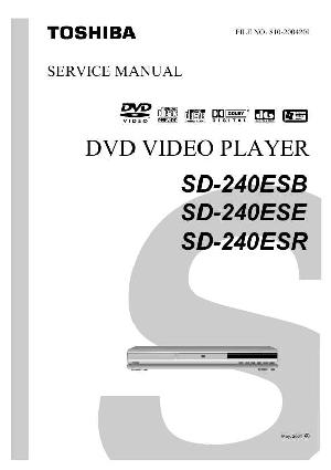 Service manual Toshiba SD-240ESB, ESE, ESR ― Manual-Shop.ru