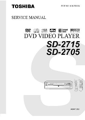 Сервисная инструкция Toshiba SD-2705, SD-2715 ― Manual-Shop.ru