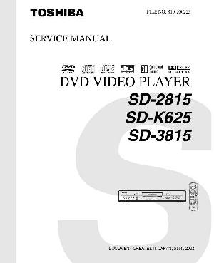 Сервисная инструкция Toshiba SD-2815, SD-3815, SD-K625 ― Manual-Shop.ru