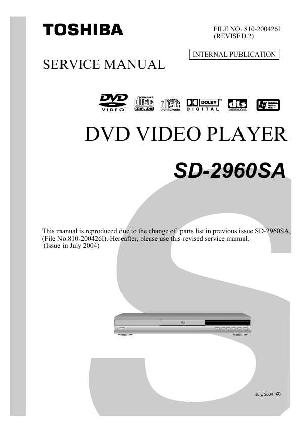 Сервисная инструкция Toshiba SD-2960SA ― Manual-Shop.ru