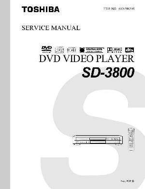 Сервисная инструкция Toshiba SD-3800 ― Manual-Shop.ru
