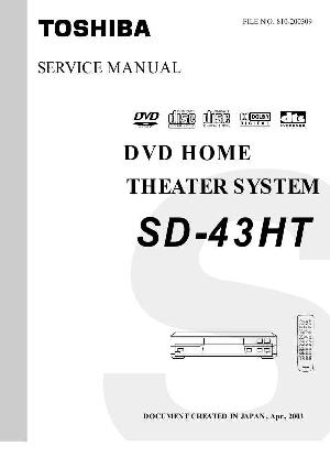 Сервисная инструкция Toshiba SD-43HT ― Manual-Shop.ru