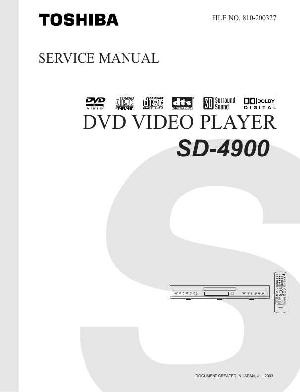 Сервисная инструкция Toshiba SD-4900 ― Manual-Shop.ru