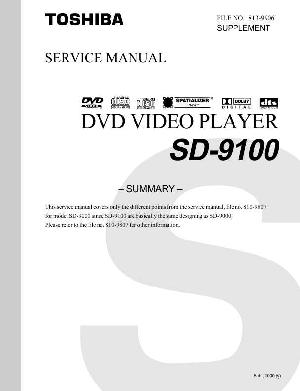 Сервисная инструкция Toshiba SD-9100 ― Manual-Shop.ru