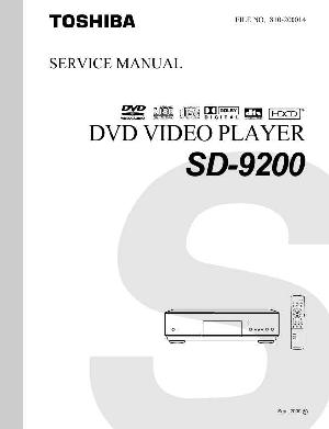 Сервисная инструкция Toshiba SD-9200 ― Manual-Shop.ru