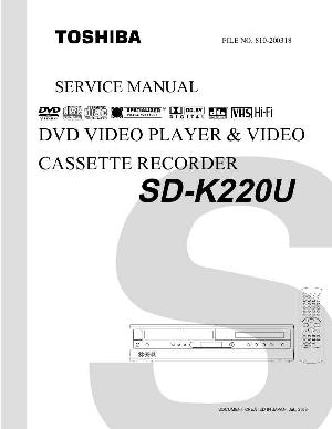 Сервисная инструкция Toshiba SD-K220U ― Manual-Shop.ru