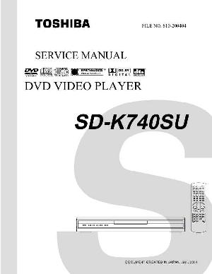 Сервисная инструкция Toshiba SD-K740SU ― Manual-Shop.ru