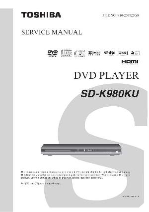 Сервисная инструкция Toshiba SD-K980KU ― Manual-Shop.ru