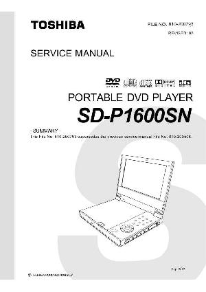 Сервисная инструкция Toshiba SD-P1600SN ― Manual-Shop.ru