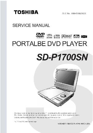 Сервисная инструкция Toshiba SD-P1700SN ― Manual-Shop.ru