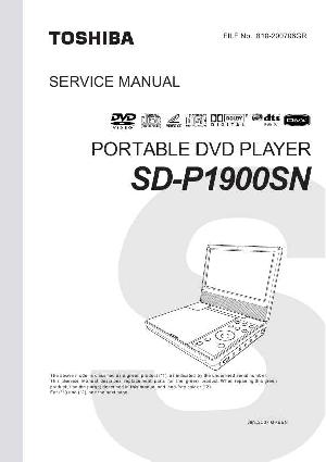 Сервисная инструкция Toshiba SD-P1900SN ― Manual-Shop.ru