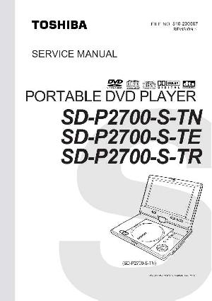 Сервисная инструкция Toshiba SD-P2700STN, STE, STR ― Manual-Shop.ru