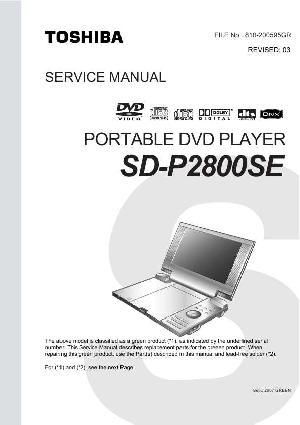 Сервисная инструкция Toshiba SD-P2800SE ― Manual-Shop.ru