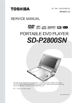 Сервисная инструкция Toshiba SD-P2800SN ― Manual-Shop.ru