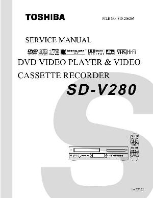 Сервисная инструкция Toshiba SD-V280 ― Manual-Shop.ru