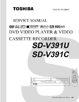 Сервисная инструкция Toshiba SD-V391C, SD-V391U ― Manual-Shop.ru