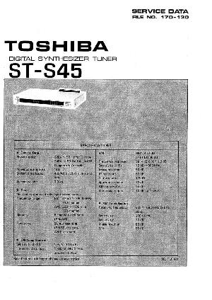 Сервисная инструкция Toshiba ST-S45 ― Manual-Shop.ru