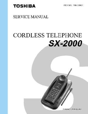 Сервисная инструкция Toshiba SX-2000 ― Manual-Shop.ru