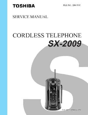 Сервисная инструкция Toshiba SX-2009 ― Manual-Shop.ru
