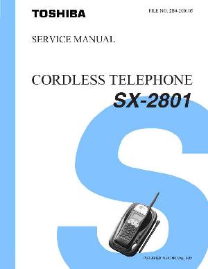 Сервисная инструкция Toshiba SX-2801 ― Manual-Shop.ru