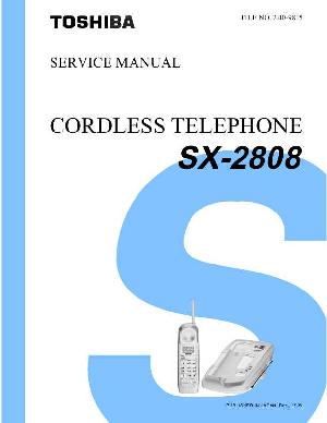 Сервисная инструкция Toshiba SX-2808 ― Manual-Shop.ru