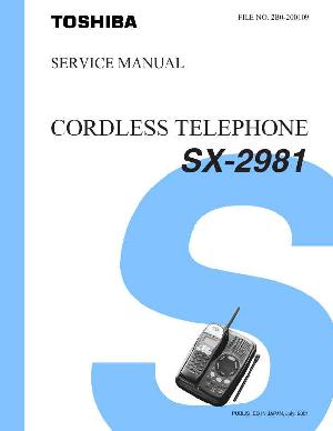 Service manual Toshiba SX-2981 ― Manual-Shop.ru