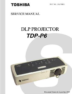 Сервисная инструкция Toshiba TDP-P6 ― Manual-Shop.ru