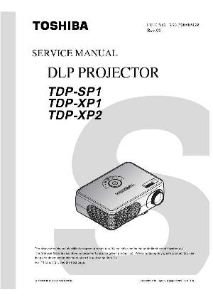 Сервисная инструкция Toshiba TDP-SP1, TDP-XP1, TDP-XP2 ― Manual-Shop.ru