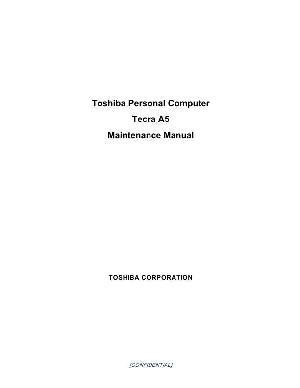Сервисная инструкция Toshiba Tecra A5 ― Manual-Shop.ru