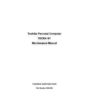 Сервисная инструкция Toshiba Tecra M1 ― Manual-Shop.ru