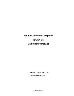 Сервисная инструкция Toshiba Tecra M4 ― Manual-Shop.ru