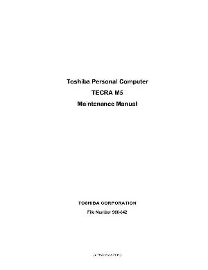 Сервисная инструкция Toshiba Tecra M5 ― Manual-Shop.ru