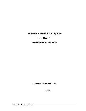 Сервисная инструкция Toshiba Tecra S1 ― Manual-Shop.ru