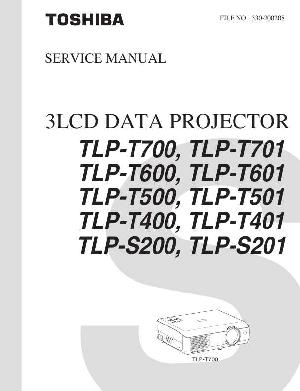 Service manual Toshiba TLP-T500, TLP-T600, TLP-T700, TLP-T701 ― Manual-Shop.ru