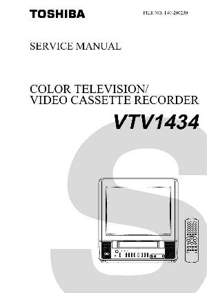 Сервисная инструкция Toshiba VTV1434 ― Manual-Shop.ru