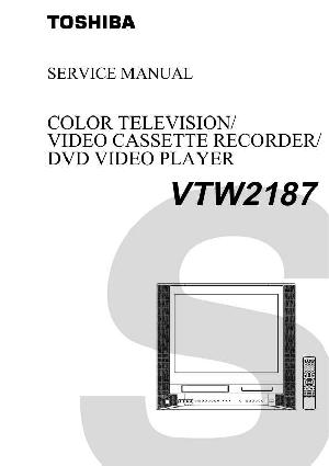 Сервисная инструкция Toshiba VTW2187 ― Manual-Shop.ru