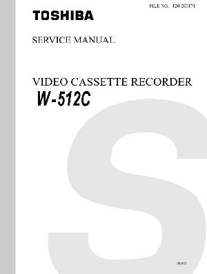 Сервисная инструкция Toshiba W-512C ― Manual-Shop.ru