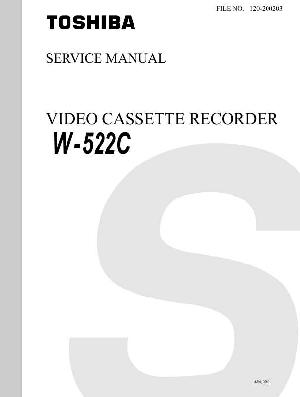 Service manual Toshiba W-522C ― Manual-Shop.ru