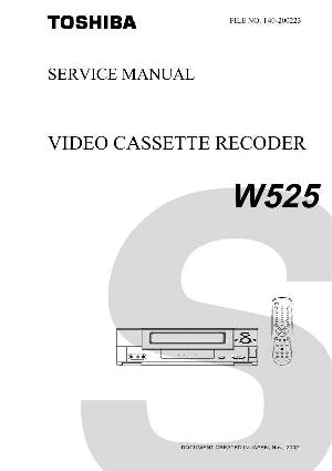Сервисная инструкция Toshiba W-525 ― Manual-Shop.ru