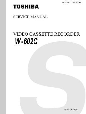 Service manual Toshiba W-602C ― Manual-Shop.ru