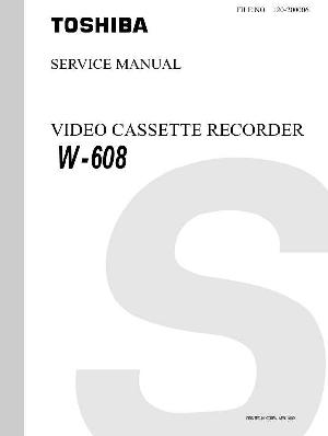Сервисная инструкция Toshiba W-608 ― Manual-Shop.ru