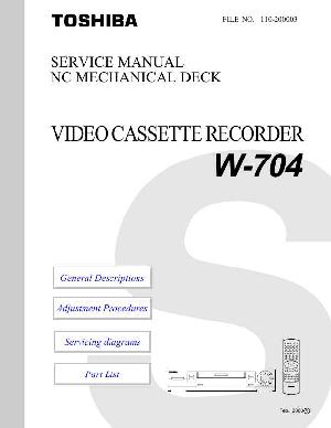 Service manual Toshiba W-704 ― Manual-Shop.ru