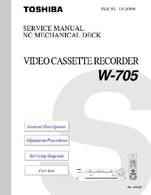 Service manual Toshiba W-705 ― Manual-Shop.ru