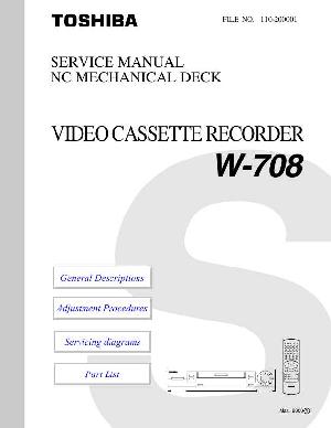 Service manual Toshiba W-708 ― Manual-Shop.ru